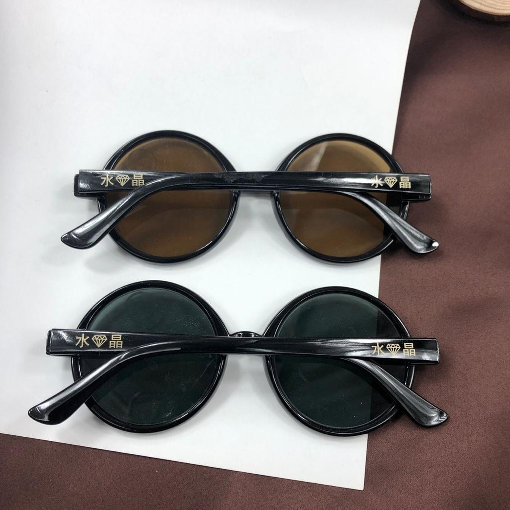 UV Protection Lightweight Comfortable Durable High Quality Retro Edgy Punk Round Shaped For Both Male Sun Glasses