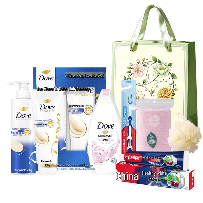 DOVE Hair Care & Body Wash Gift Set