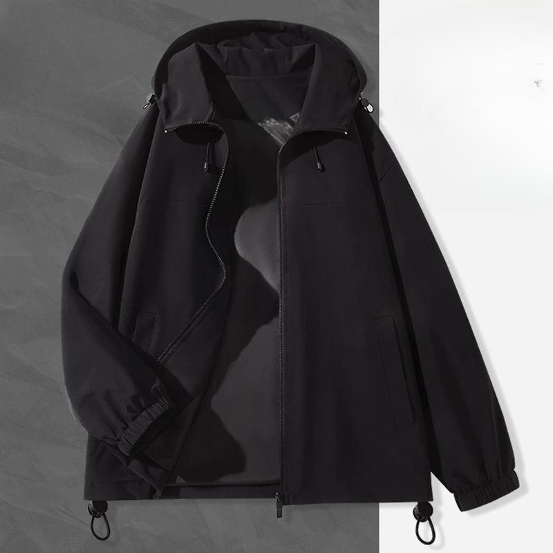 

Осень Зима Женская Ветровка Куртка Для Спорта На Открытом Воздухе Водонепроницаемое Пальто Для Пешего Туризма Повседневная Модная Сохраняющая Тепло L чёрный