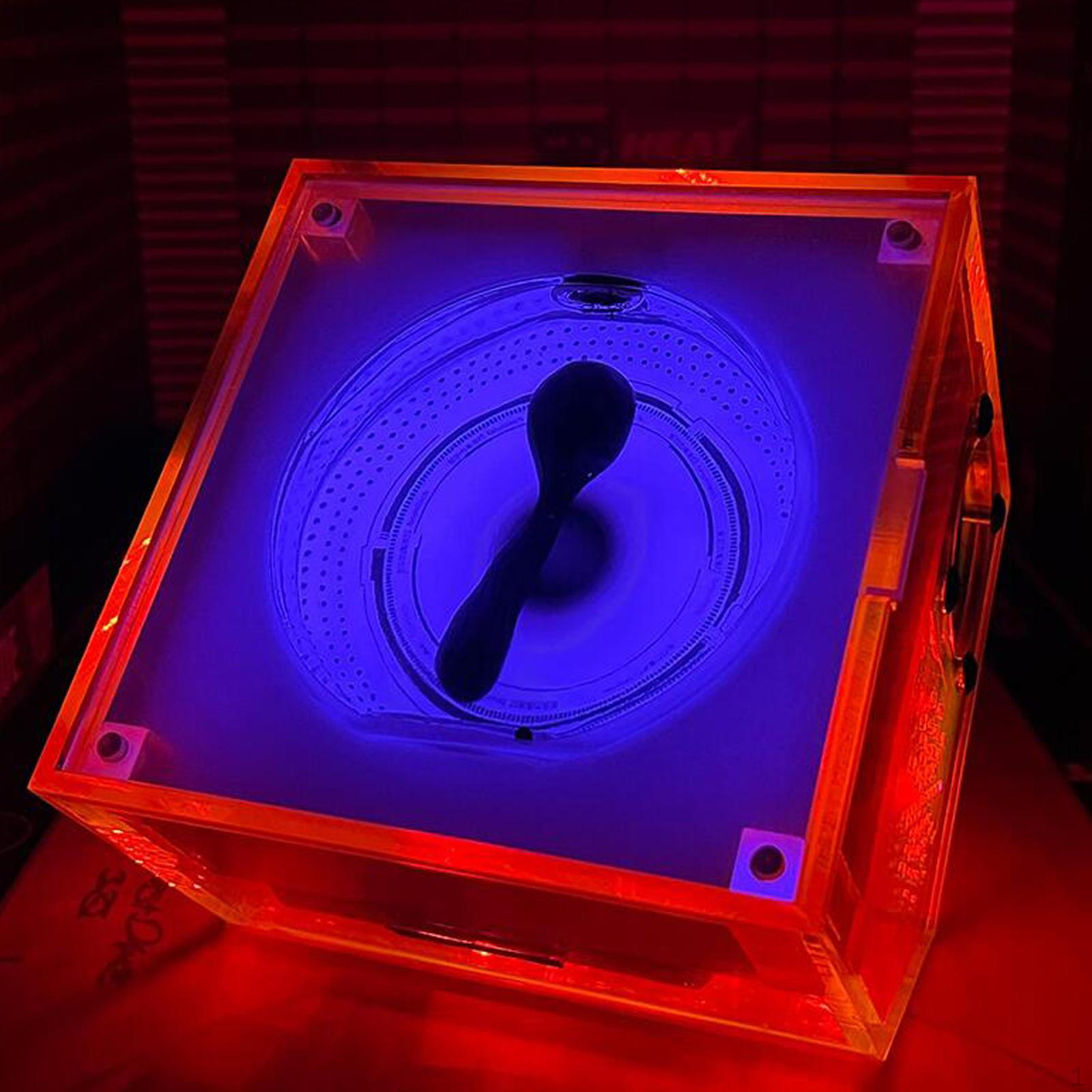 

Магнитожидкостный динамик, адаптер для США, декоративный BT для вечеринки, спальни, гостиной оранжевый