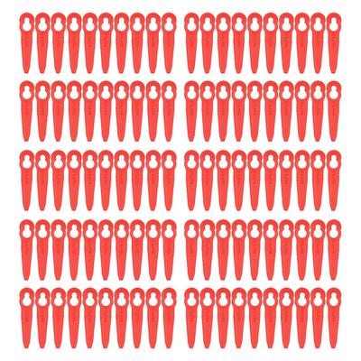 100Pcs Grass Trimmer Plastic Blade Branches Cutting Replacement Lawn Mower Accessories