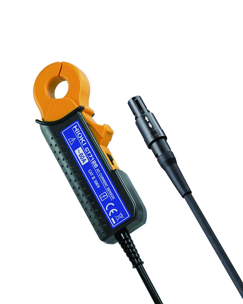 HIOKI CT7126 AC Current Sensor, 60A AC Load Current, for PQ3100, PQ3198, CM7290, and CM7291