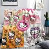 1PC Hello Kitty Cute Print Flannel Blanket, High Quality All Seasons, Home Decor, Warmth and Comfort, Perfect for Christmas Gifts