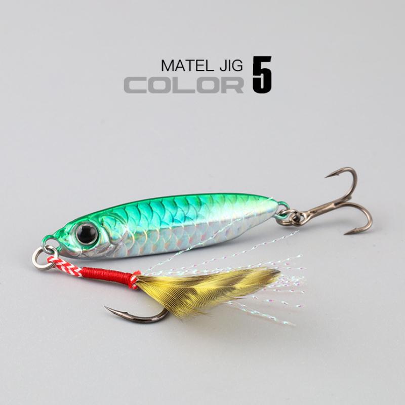 Micro Metal Jig 7G 10G 15G 20G 25G 30G Shore Casting Jigging Lure Shore Casting Saltwater  Fishing Lure Bit Artificial Bait