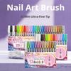 Nail Art Pens for Painting Nails, Includes One Clear Coat Marker Diy Nail Art Tools
