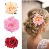 2Pcs Plant Rose  Hairpin Brides Hair Pins Clips Combs Bridesmaid Cloth Flower Jewelry Accessories