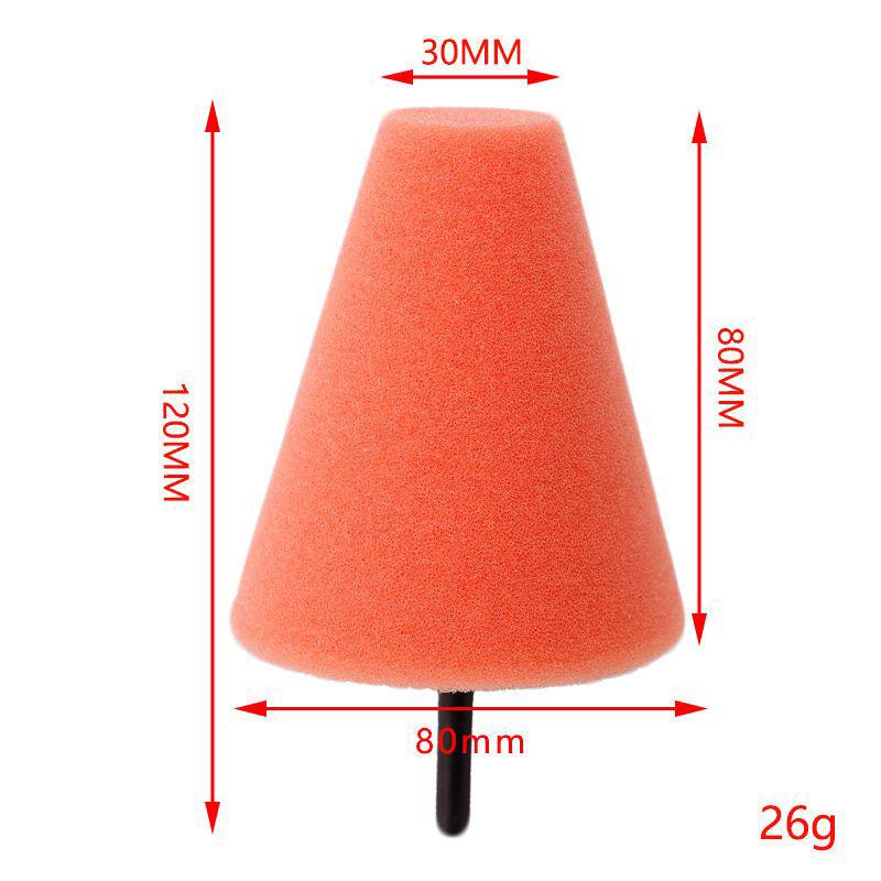 Car Wheel Polishing Sponge for Electric Drill Polishing Cone Burnishing Ball Polishing Pad Hub Buffing Sponge Auto Accessories
