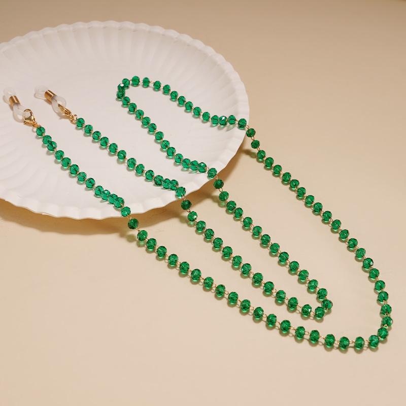 Reading Glasses Chain Crystal Bead Eyeglass Sunglasses Lanyard Cord Neck Strap String Mask Chain Eyewear Straps