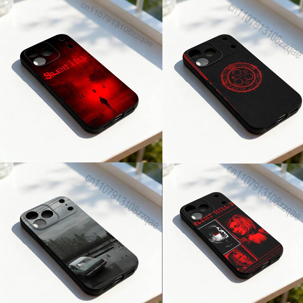 Horror Games Silent Hill Cool Phone Case For iPhone 17,16,15,14,13,12,11,Pro,Max,Plus,E,SE4,Air,Mini Black Precise Hole Matching