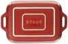 Staub "Cherry Rectangular Dish" 20 x 16 cm, Ceramic Gratin Dish, Oven and Microwave Safe [Official Japanese Product] Dish 40508-585