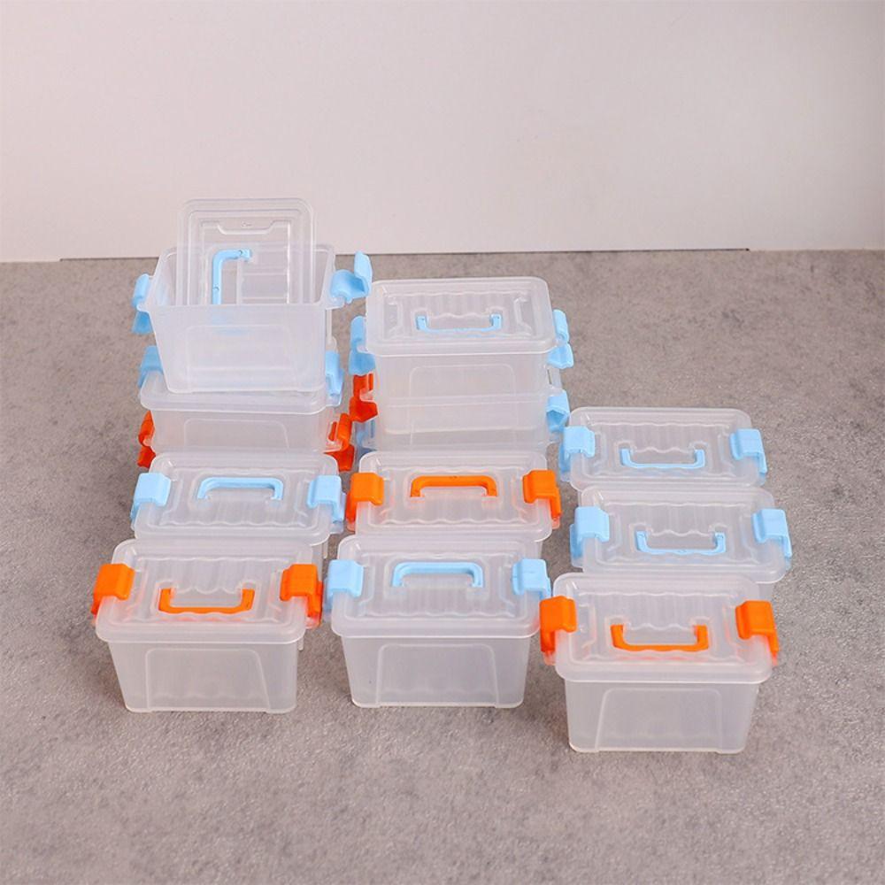 5pcs Waterproof Mini Storage Box Transparent Mini Storage Drawer Beading Storage Case  Ornament