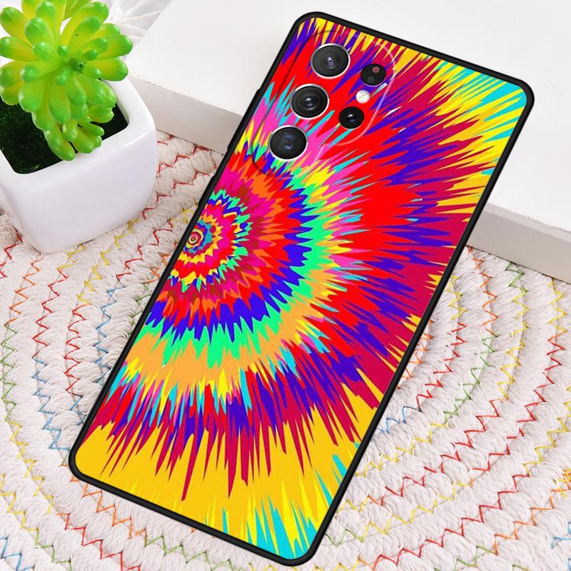 Colorful Tie Dye Rainbow Hippie Art Phone Case for Samsung Galaxy note 10 pro S26 Ultra S23 S24 FE S25 S21 S22 PLUS Cover