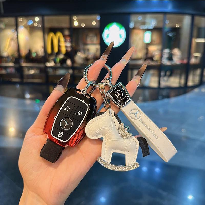 VFO1 For Mercedes Benz A C E S G Class GLC GLS W177 W205 W213 W222 X167 AMG Remote Car Key Case Cover Fob