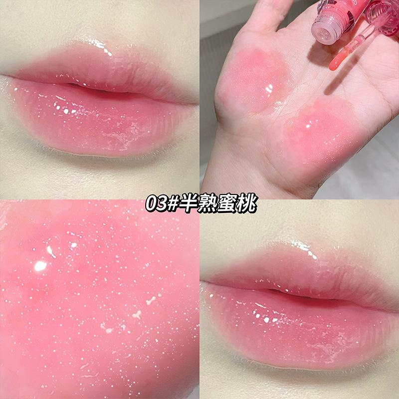 Gegebear Fruit Extract Moisturizing Shimmer Lip Oil For Plump Lips