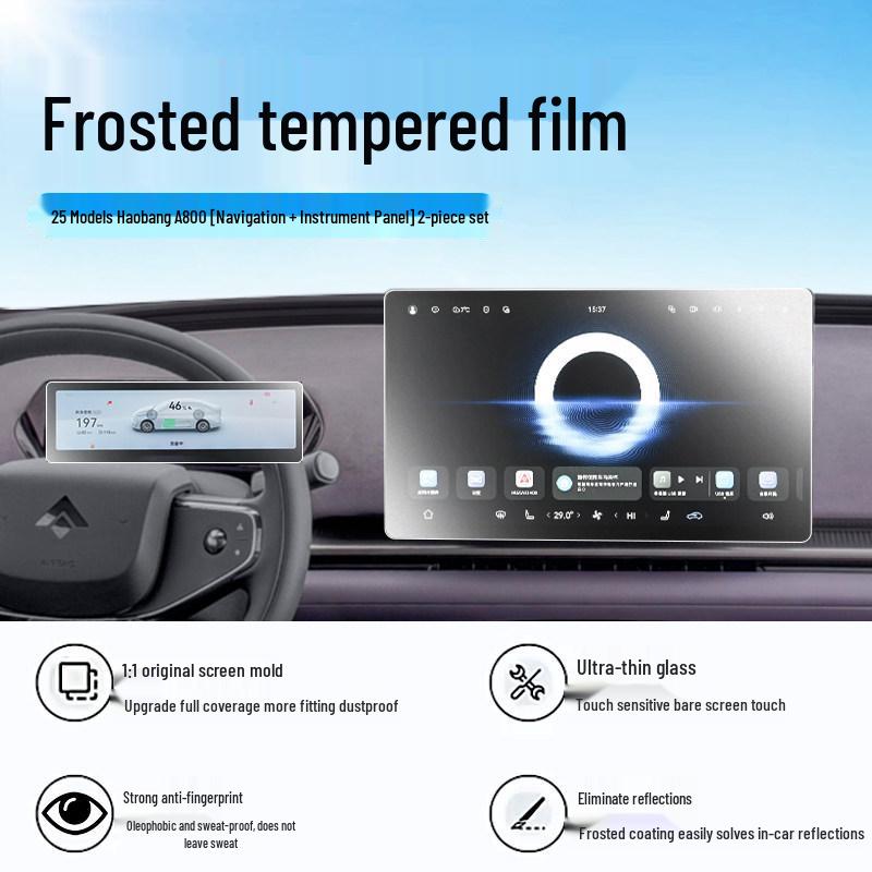 Haopai A800 Tempered Film: Protective Screen & Interior Trim for 25 Models