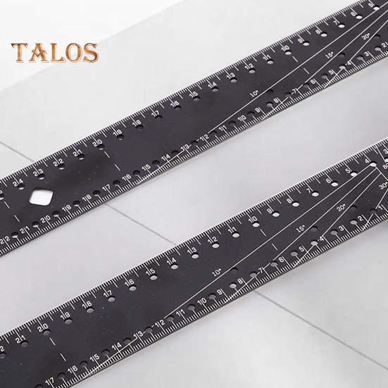 Woodworking Square Ruler High Precise Anti-drop Design Wide Application Multi-Function Angle Precision Square Woodworking Ruler