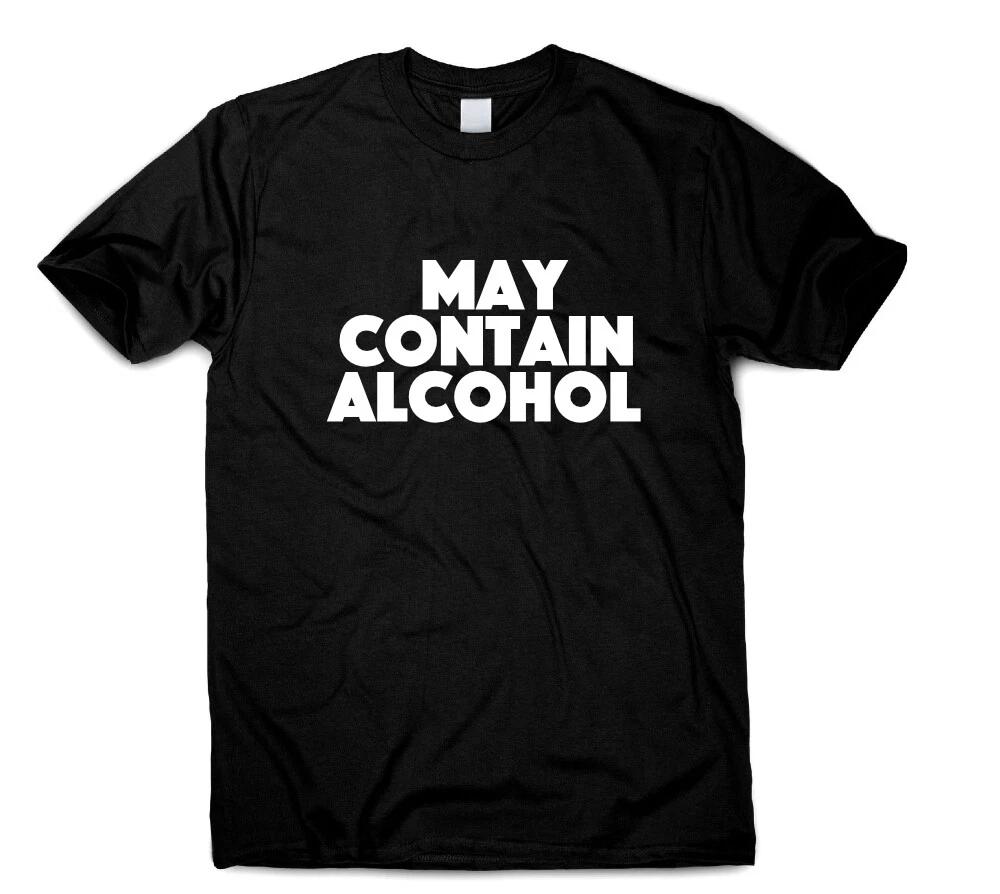 Funny Drinking T Shirt May Contain Alcohol Party Wear Gift Present for Men Women 3XL