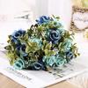 Rose Wedding Artificial Flower Bridal Bouquet Diy Wedding Home Table Center Decoration Simulation Plant Shoot Prop Fake Flower