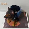 Dog Pen Holder German Shepherd Pen Pencil Cup Organizer Desktop Pencil Cup Makeup Brush Holder Office Desk Decor