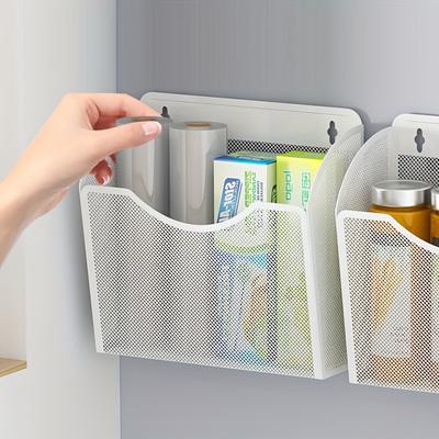 Strong Magnetic Spice Rack & Holder. Large Capacity, Strong Adhesive. For Kitchen, Fridge, Bathroom, Desk. Black/White.