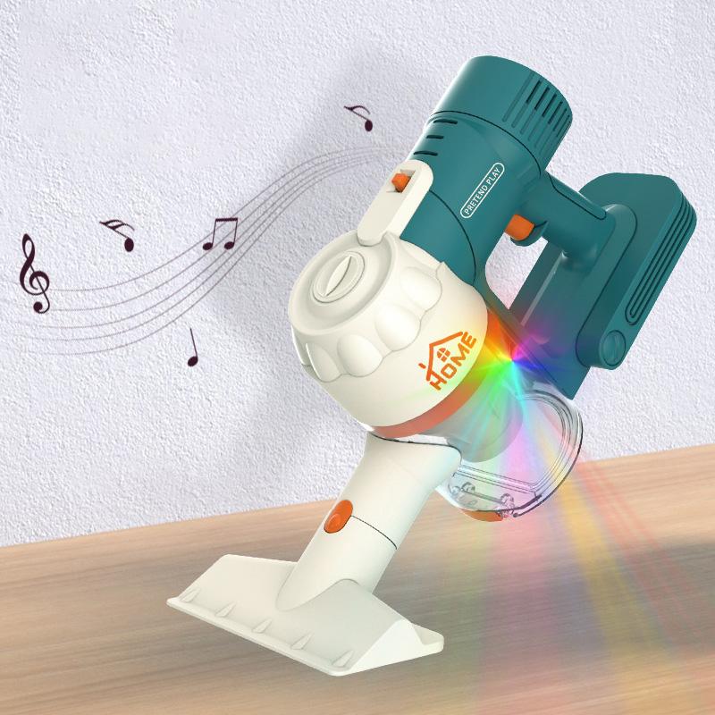 Kids Electric Vacuum Cleaner Cleaning Set Toy Light Music Simulation Housework Dust Catcher Role Pretend Play House Game Gift