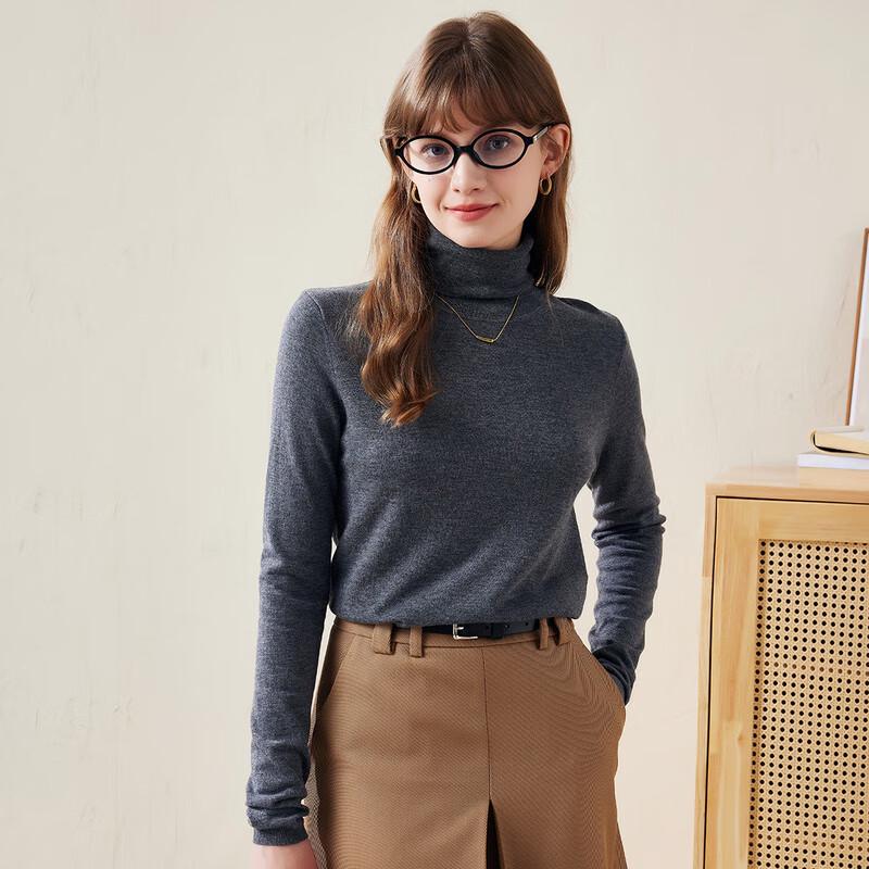 Komom Boka Women's Fine Merino Wool Turtleneck Sweater