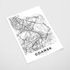 Poster City Map Gdańsk