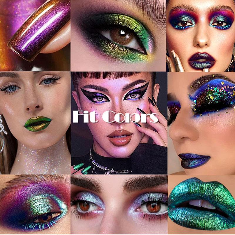 Optical Chameleon Eyeshadow Liquid Dazzling Stage Makeup High Light Film Forming Eyeshadow Liquid Lip Liquid