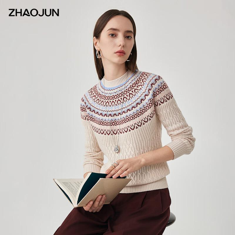 

Zhaojun Women s Thickened Cable Knit Wool Sweater L