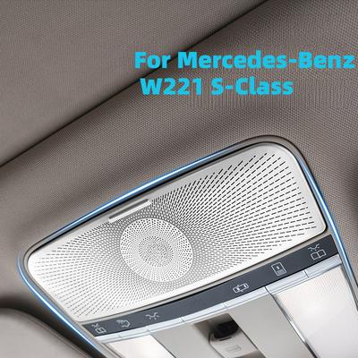 Panel de Tapa de Gafas Tapa de Lámpara de Lectura Delantera Pegatina Decorativa Para Mercedes Benz Clase S W221 2007-13 Accesorios Interiores