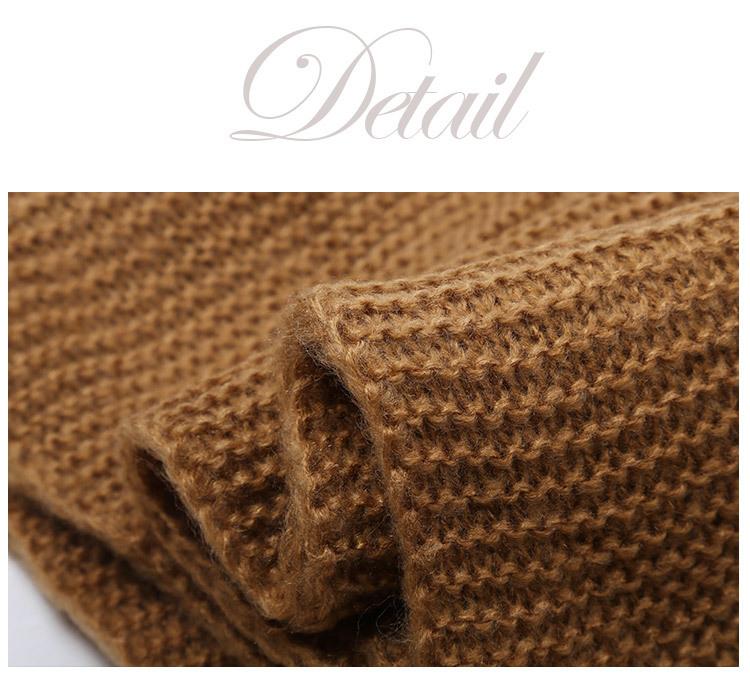 Knitted wool scarf women's thermal scarf gloves hat three-piece set