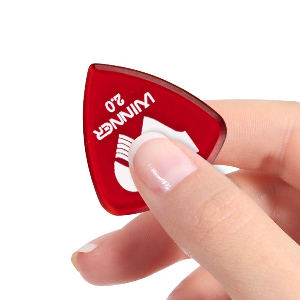 Professional 6 Pcs Winner Guitar Picks Large Triangular Anti-Slip Electric Guitar Picks 2.0MM Thick Guitar Parts Guitar Playing