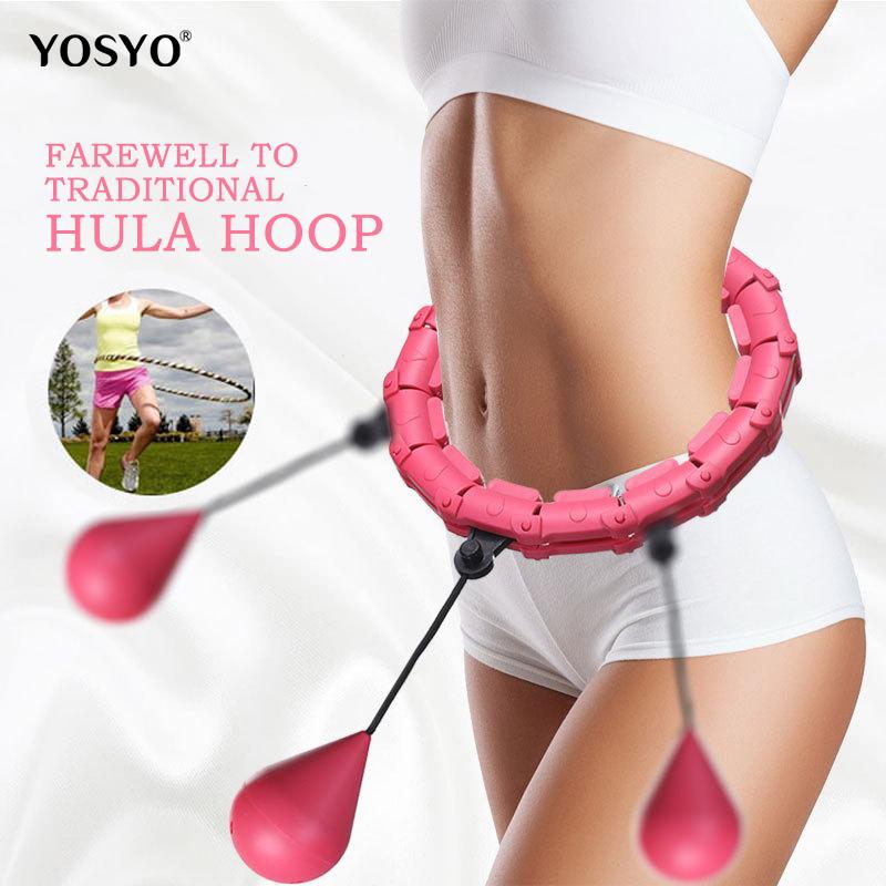 

24 секции Smart Sport Hoop Регулируемый тонкий массажер для талии Тренажерный зал Круглое кольцо Фитнес-оборудование Талия Легкое похудение