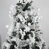 Faux White Snowball Christmas Branch Ornaments for Christmas Tree Decoration Christmas Party Decorations