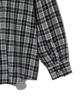 STANDARDERROR 87-Stan130 Nerd Mood Oversized Pocket Long Sleeve Check Shirt Black