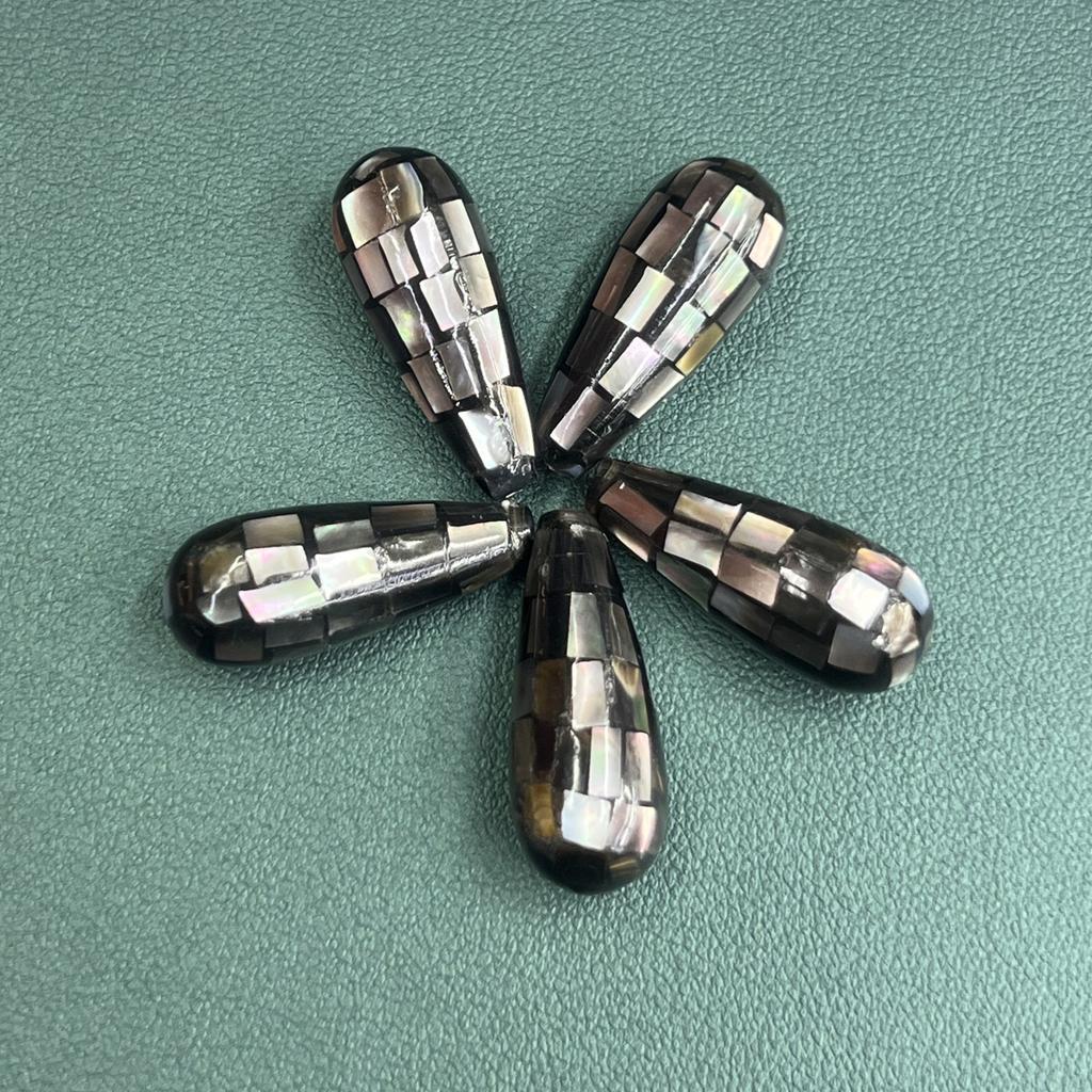 1Pc, Black Natural Shell Pendant, Fashion Minimalist Style Men Women Charms, DIY Necklace Accessories, Creative Jewellery Making, Festive Crafts