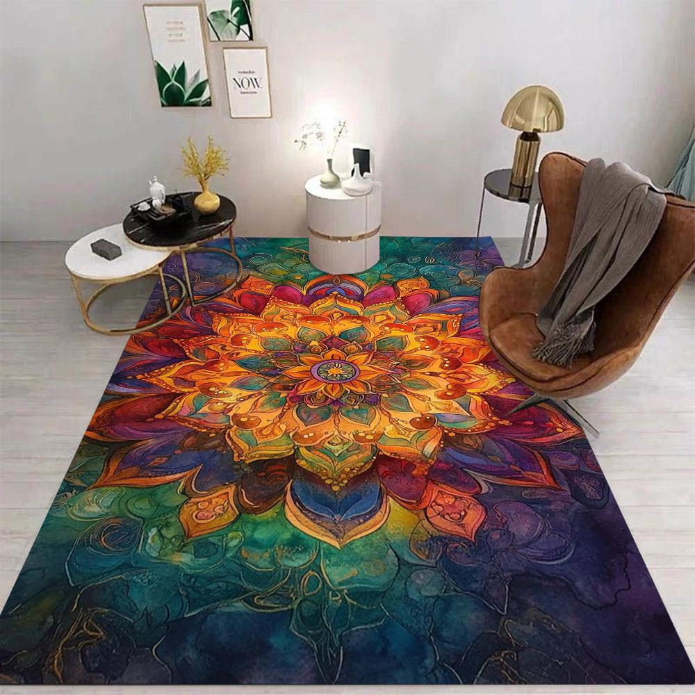 

Цветочный ковер Мультяшный Гостиная Спальня Кухня Диванный стол Балкон Коврик Нескользящий Моющийся Мат Изысканные Домашние Украшения 50X80CM