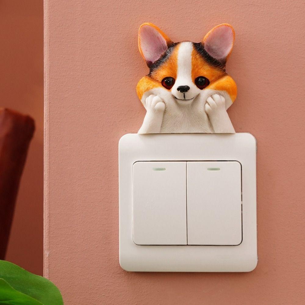 Decorations Animal Wall Switch Stickers Resin Switch Accessories Entrance Decoration