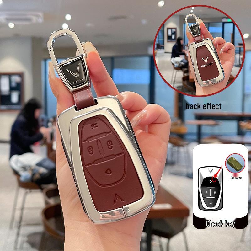 Étui à clés VF8 Haut de gamme pour VINFAST: Coque Protectrice V3 avec Boucle