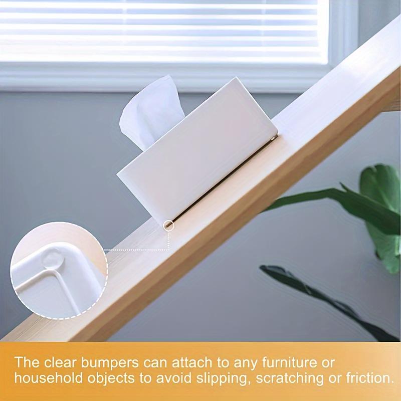 81pcs Clear Transparent Silicone-Like Door Stopper Bumps - Heavy-Duty Cabinet & Furniture Protectors, Wall-Mounted