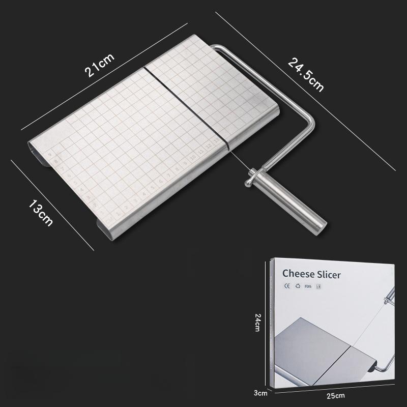 

Сырорезка из нержавеющей стали со сменным режущим инструментом для резки колбасы и ветчины, кухонные принадлежности, инструменты