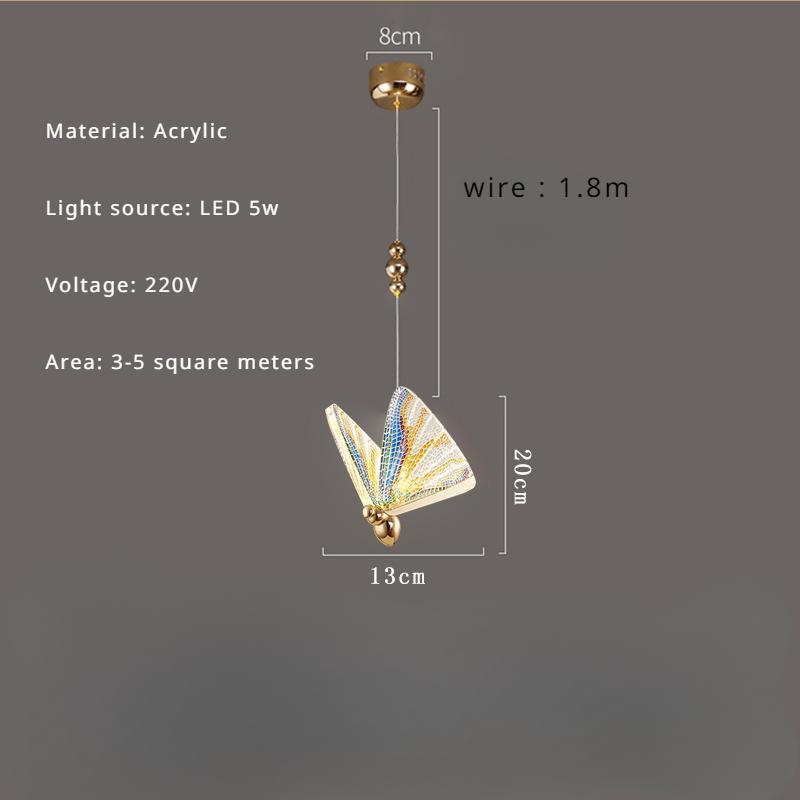 Nordic Creative LED Butterfly Wall Lamp Modern Romantic Living Room Bedroom Bedside Decoration Wall Corridor Lighting Fixtures