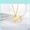 Dachshund Animal Shape Pendant Necklace Alloy Chain Jewelry Unisex Gift Fashion
