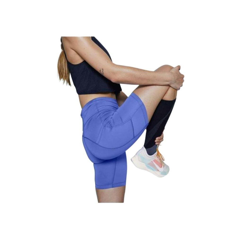 Nike Dri-Fit Leg-A-See Fast Fashion Soft Skin-Friendly Simple Casual Sports Shorts Women Shorts Purple CJ2373-500