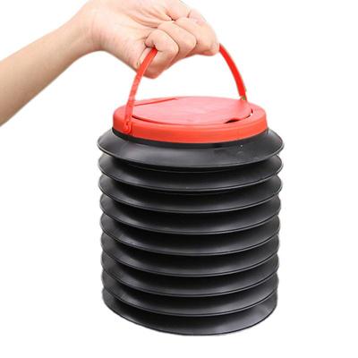 Lixeira dobrável para carros, suporte de lixo, recipiente de armazenamento de lixo, latas com tampa, caixa de poeira, baldes de armazenamento de água