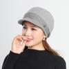 Mid Aged and Elderly Women's Warm and Knitted Beret for Autumn and Winter, New Beret for Outdoor Travel