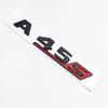 5pcs Set Emblem for Merceds Benz A45S W176 W177 Glossy Black Letters Sticker Fender Badge Rear Trunk Star Logo Car Accessories