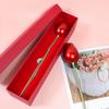 Valentine's Day Rose Jewelry Box Single Metal Rose Jewelry Packaging Box Necklace Ring Jewelry Box