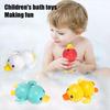 Baby Bath Bathroom Shower Clockwork Swimming Children Play Water Cute Little Duck Kid Bathroom Bathing Bathtub Floating Toys