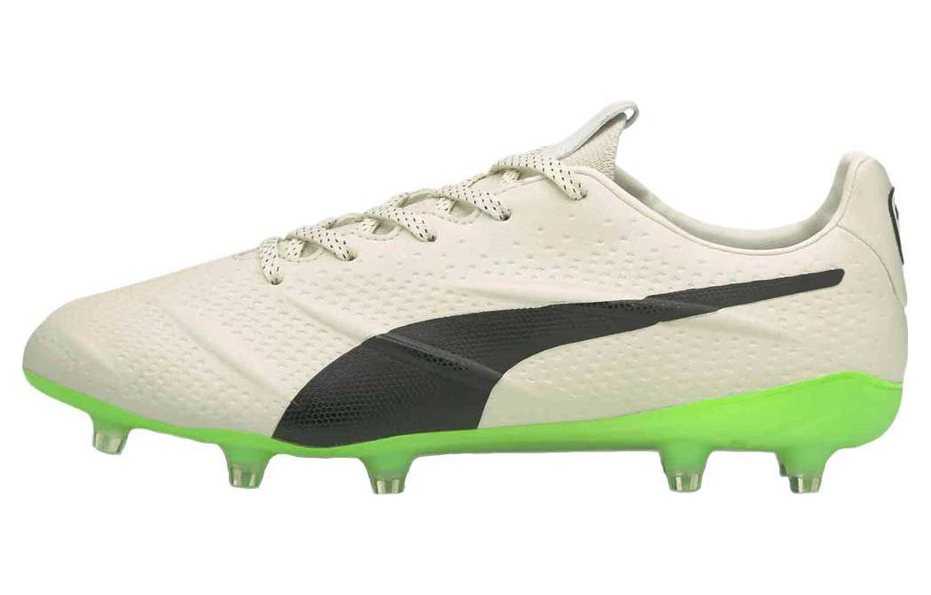 PUMA King Platinum 21 Vegan Fg Ag Ivory Glow Green Glare 106675-01 40.5